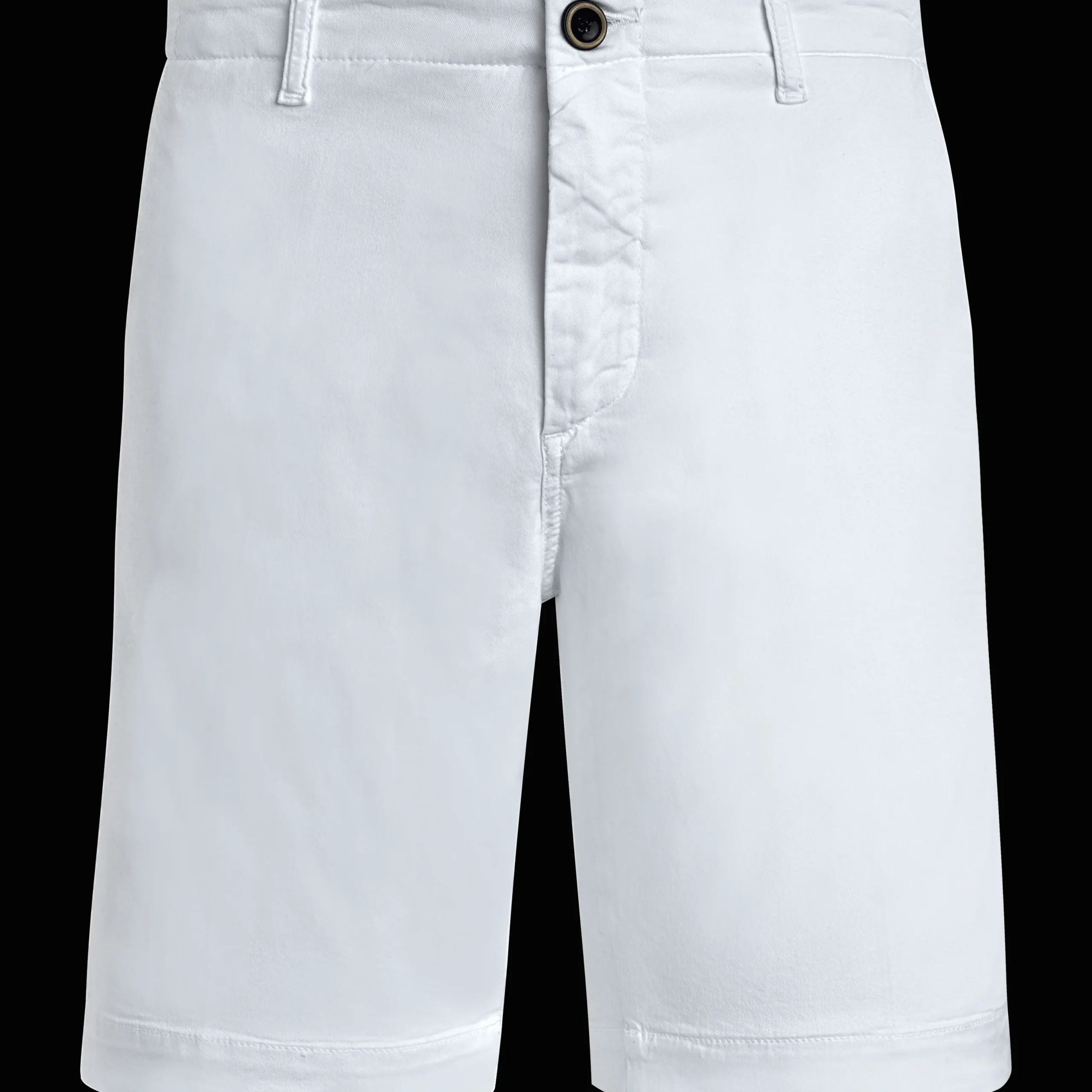 Fashion Vilebrequin Men Tencel Bermuda Shorts Solid White/White