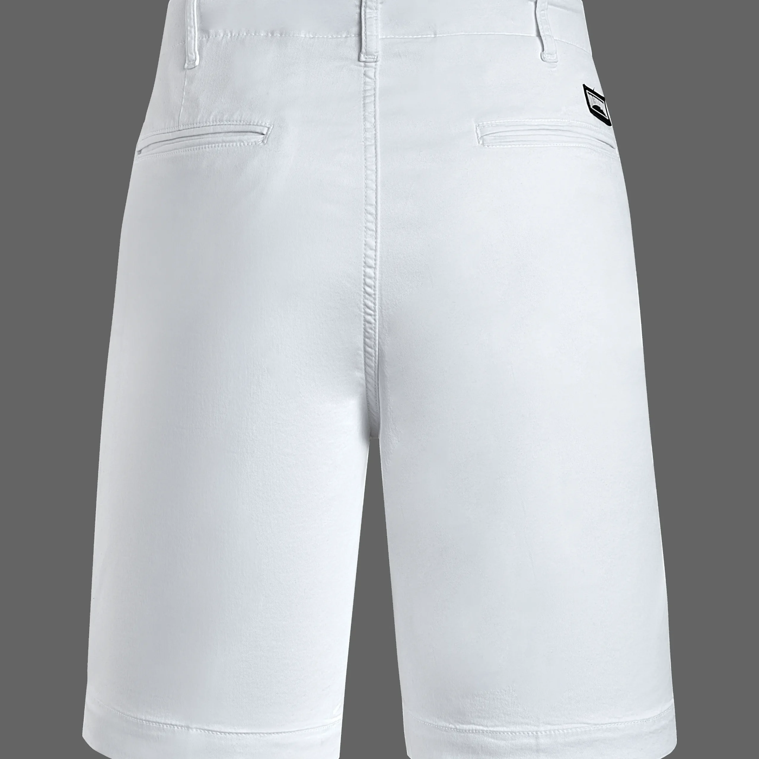 Fashion Vilebrequin Men Tencel Bermuda Shorts Solid White/White