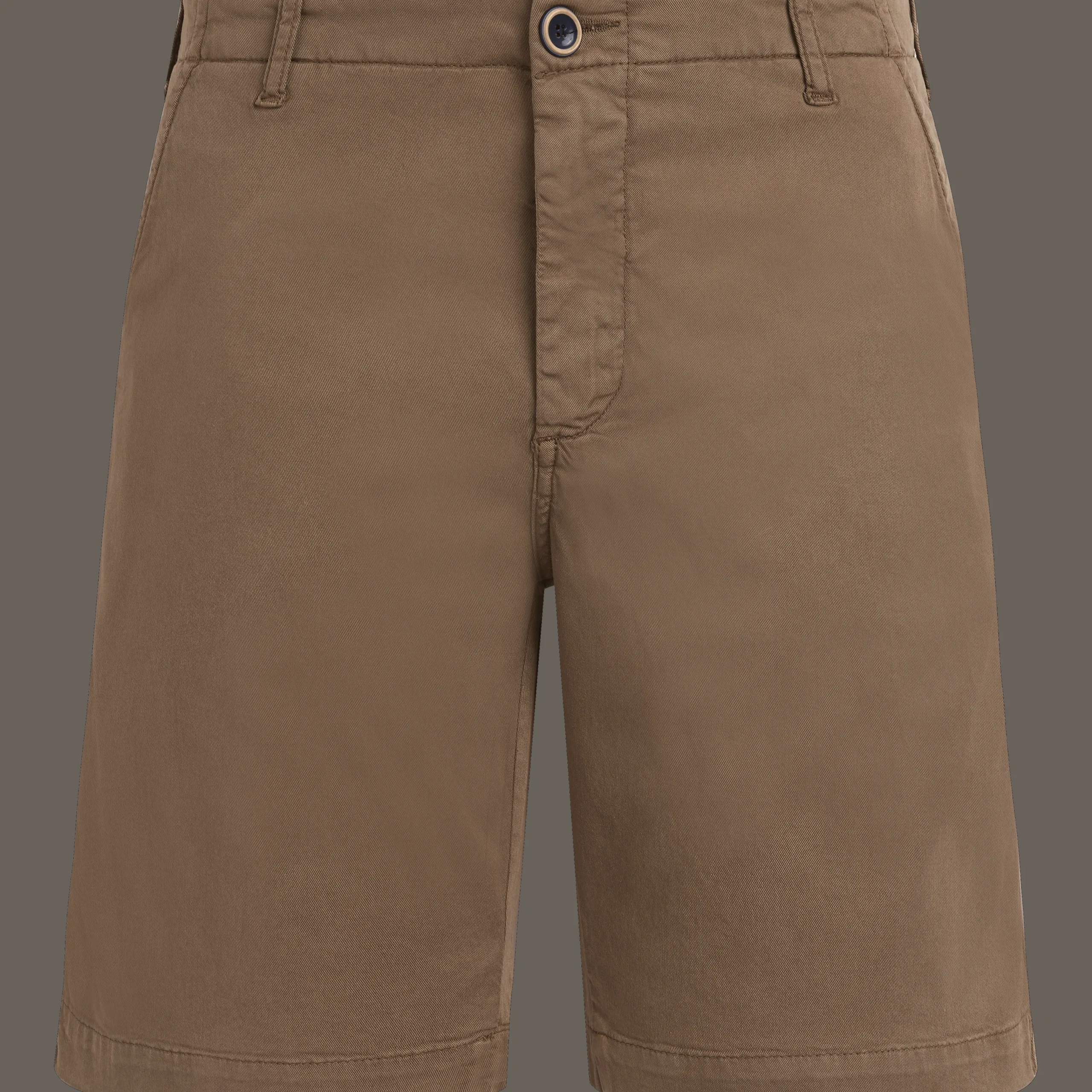 Fashion Vilebrequin Men Tencel Bermuda Shorts Solid Hazelnut/Brown