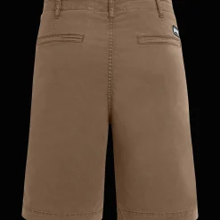 Fashion Vilebrequin Men Tencel Bermuda Shorts Solid Hazelnut/Brown