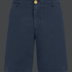 Shop Vilebrequin Men Tencel Bermuda Shorts Solid Navy/Blue