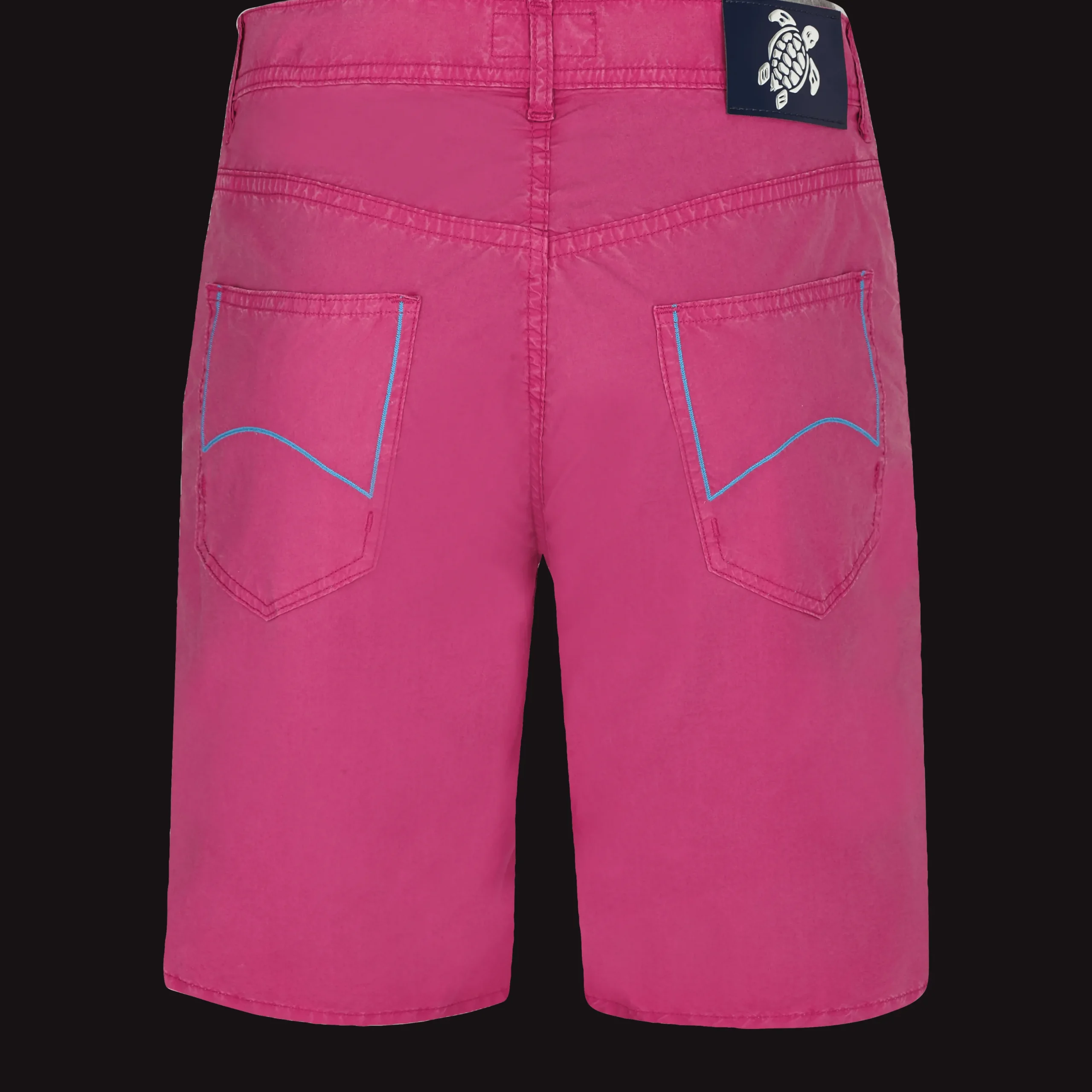 Store Vilebrequin Men Tencel Bermuda Trunks Solid Crimson Purple/Red