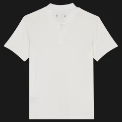 Outlet Vilebrequin Men Tencel Polo Shirt Solid White/White