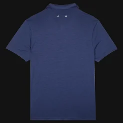 Shop Vilebrequin Men Tencel Polo Shirt Solid Navy/Blue