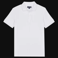 Hot Vilebrequin Men Terry Polo Shirt Solid White/White