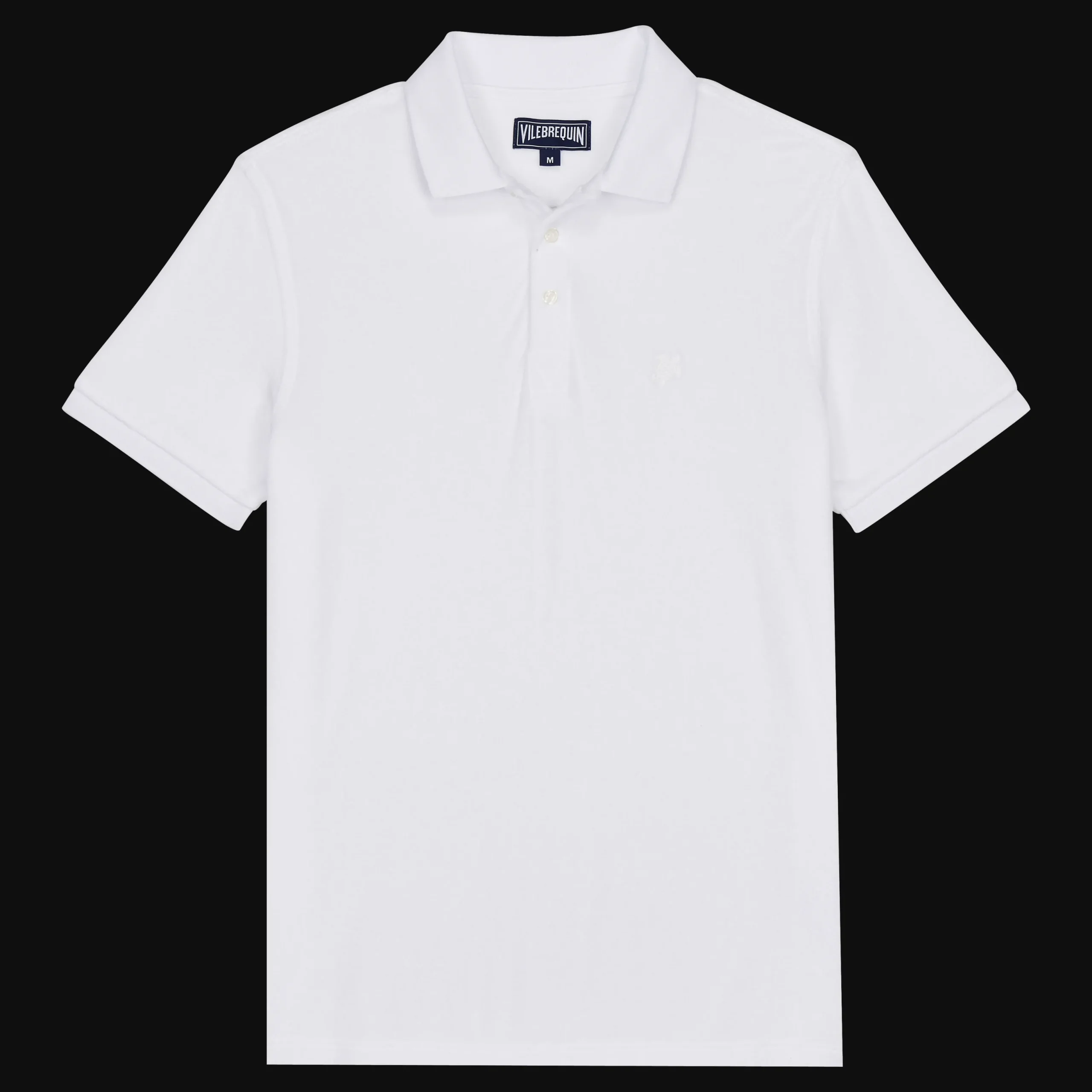 Hot Vilebrequin Men Terry Polo Shirt Solid White/White