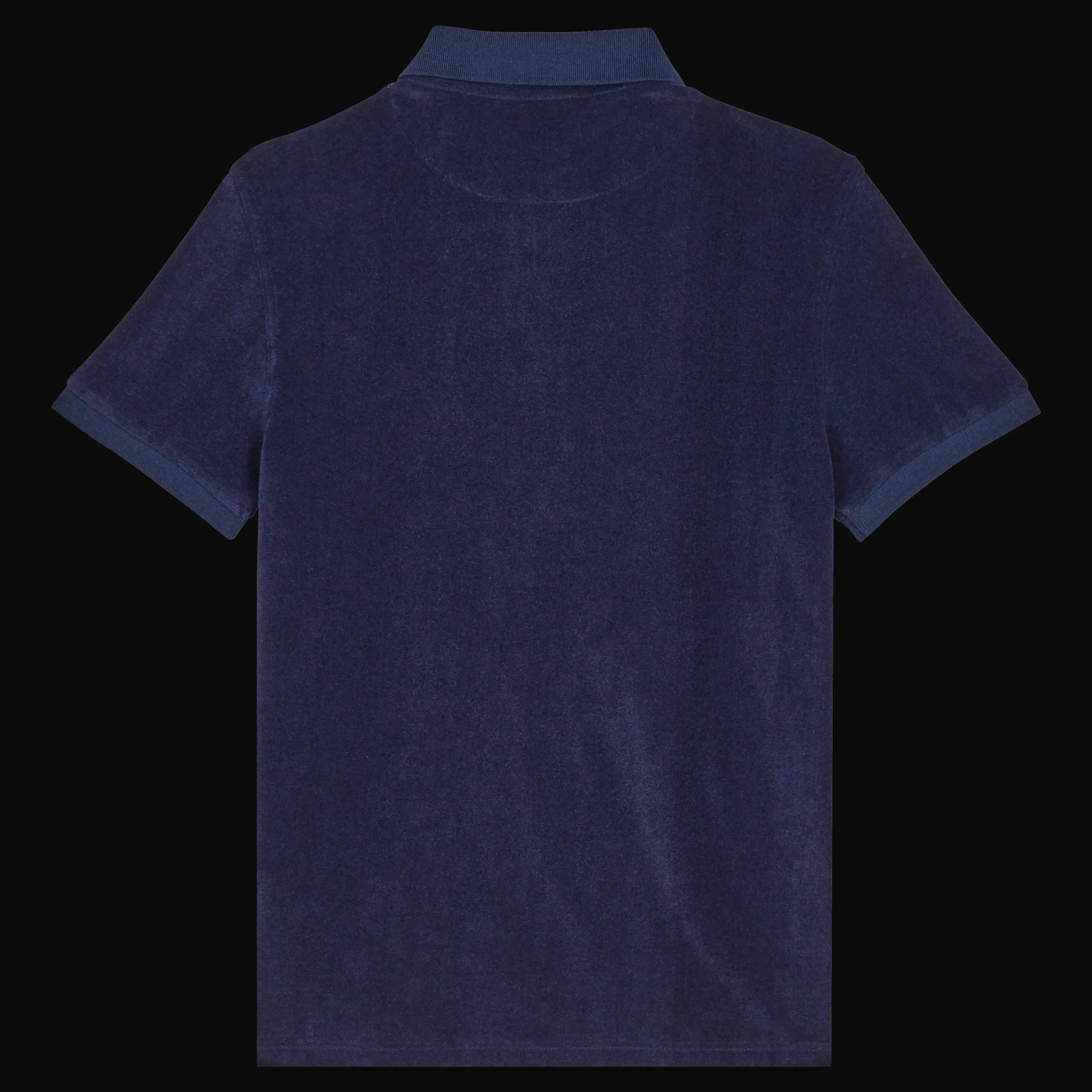 Outlet Vilebrequin Men Terry Polo Shirt Solid Navy/Blue