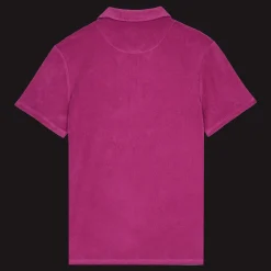 Flash Sale Vilebrequin Men Terry Polo Solid Crimson Purple/Red