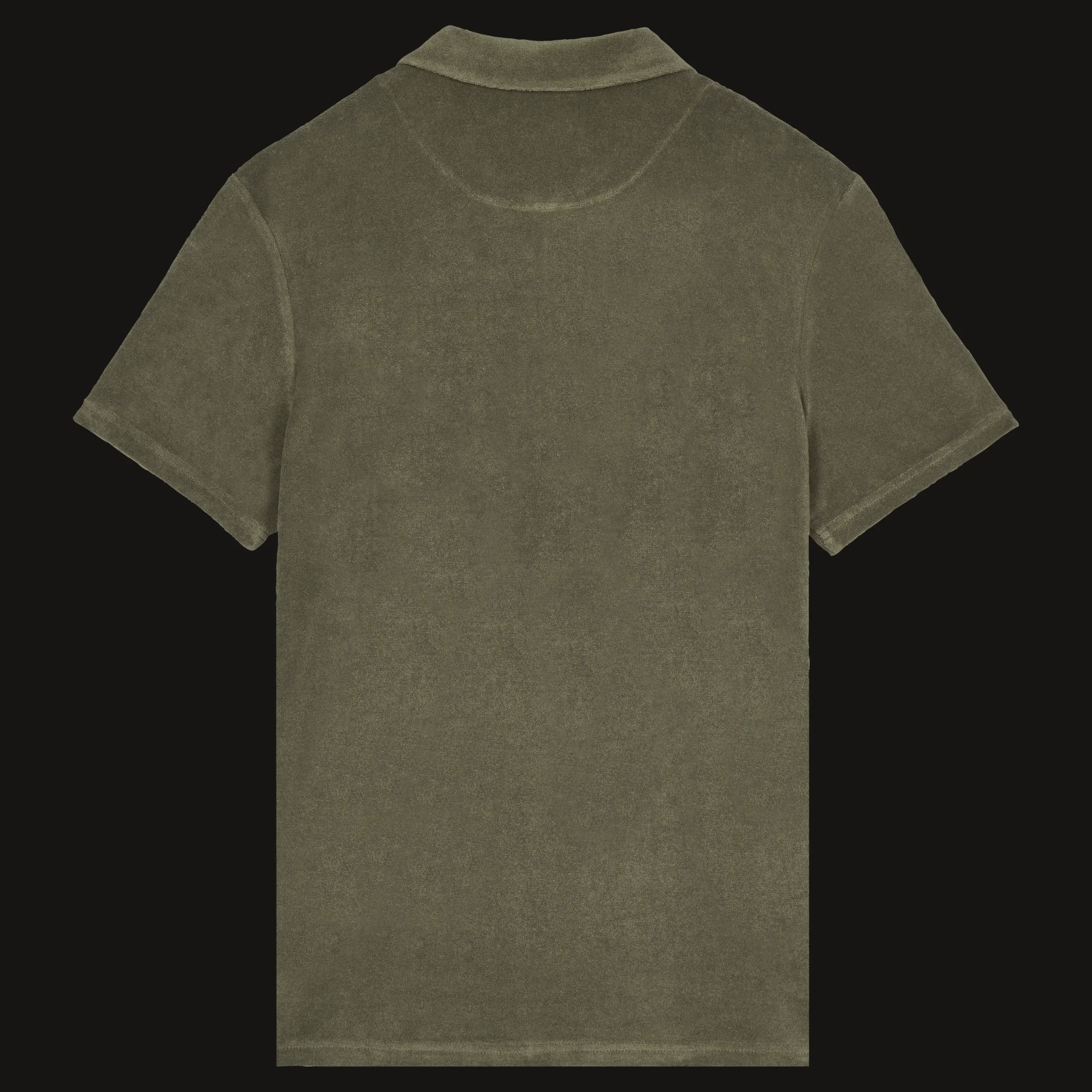 Shop Vilebrequin Men Terry Polo Solid Olivier/Green