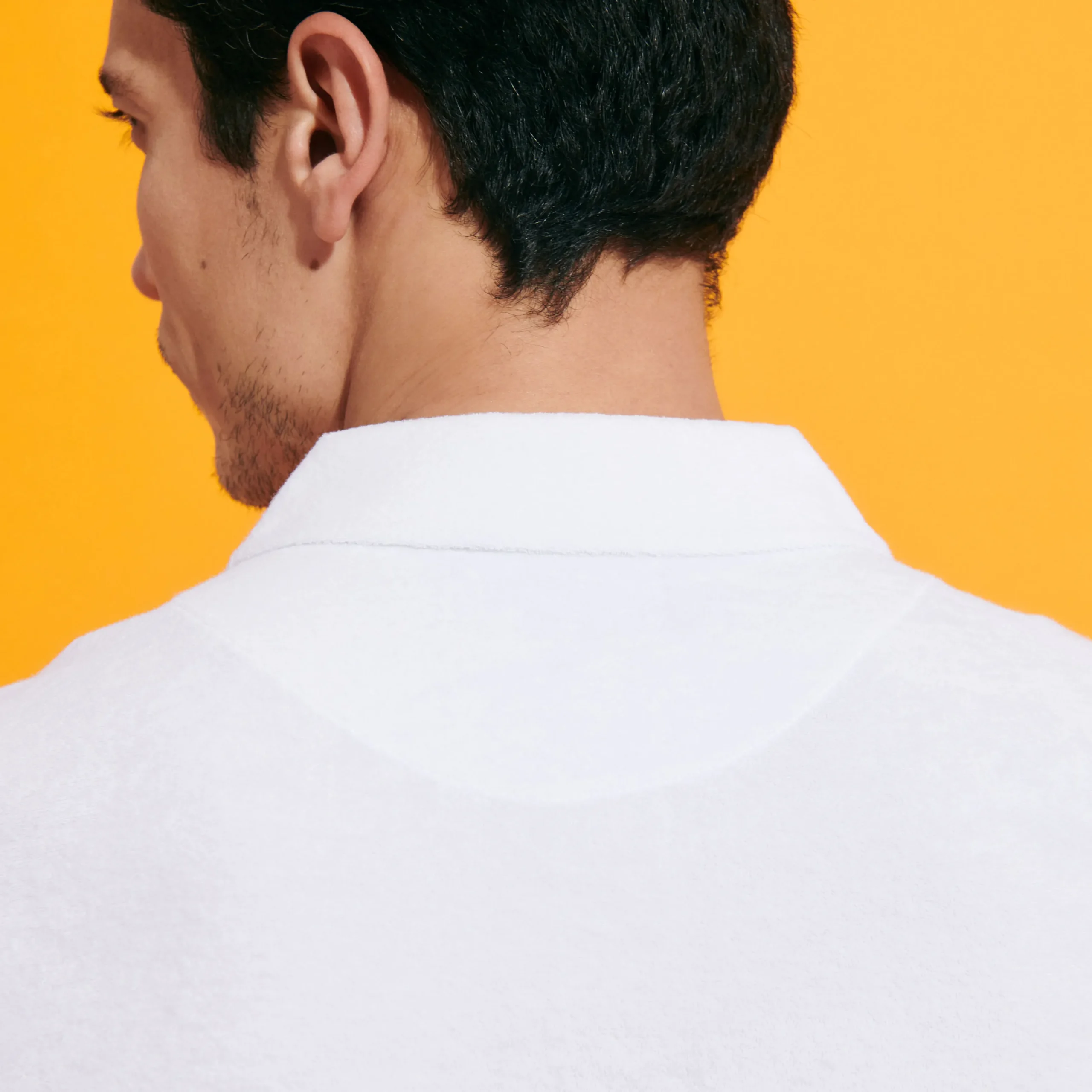 Outlet Vilebrequin Men Terry Polo Solid White/White