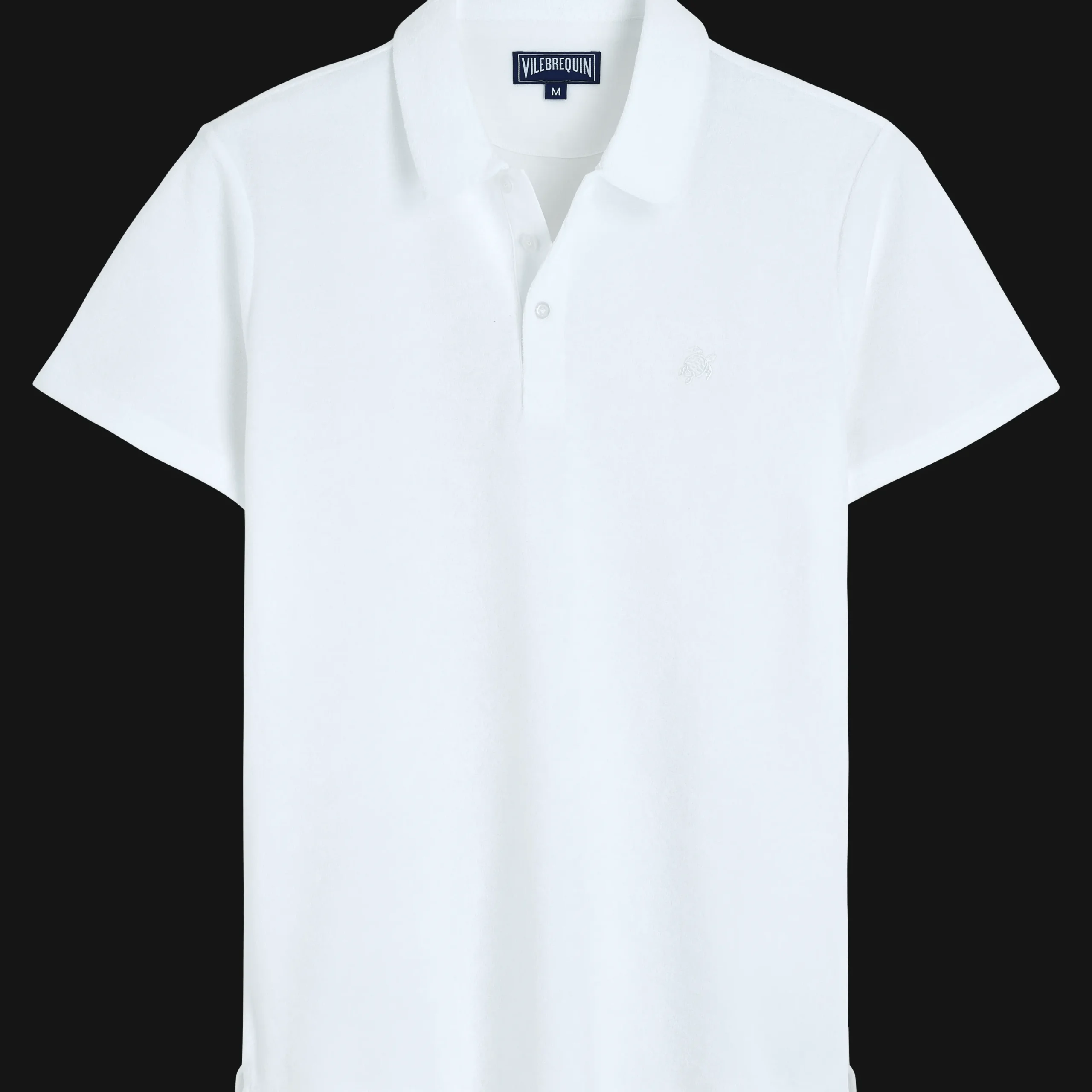 Outlet Vilebrequin Men Terry Polo Solid White/White