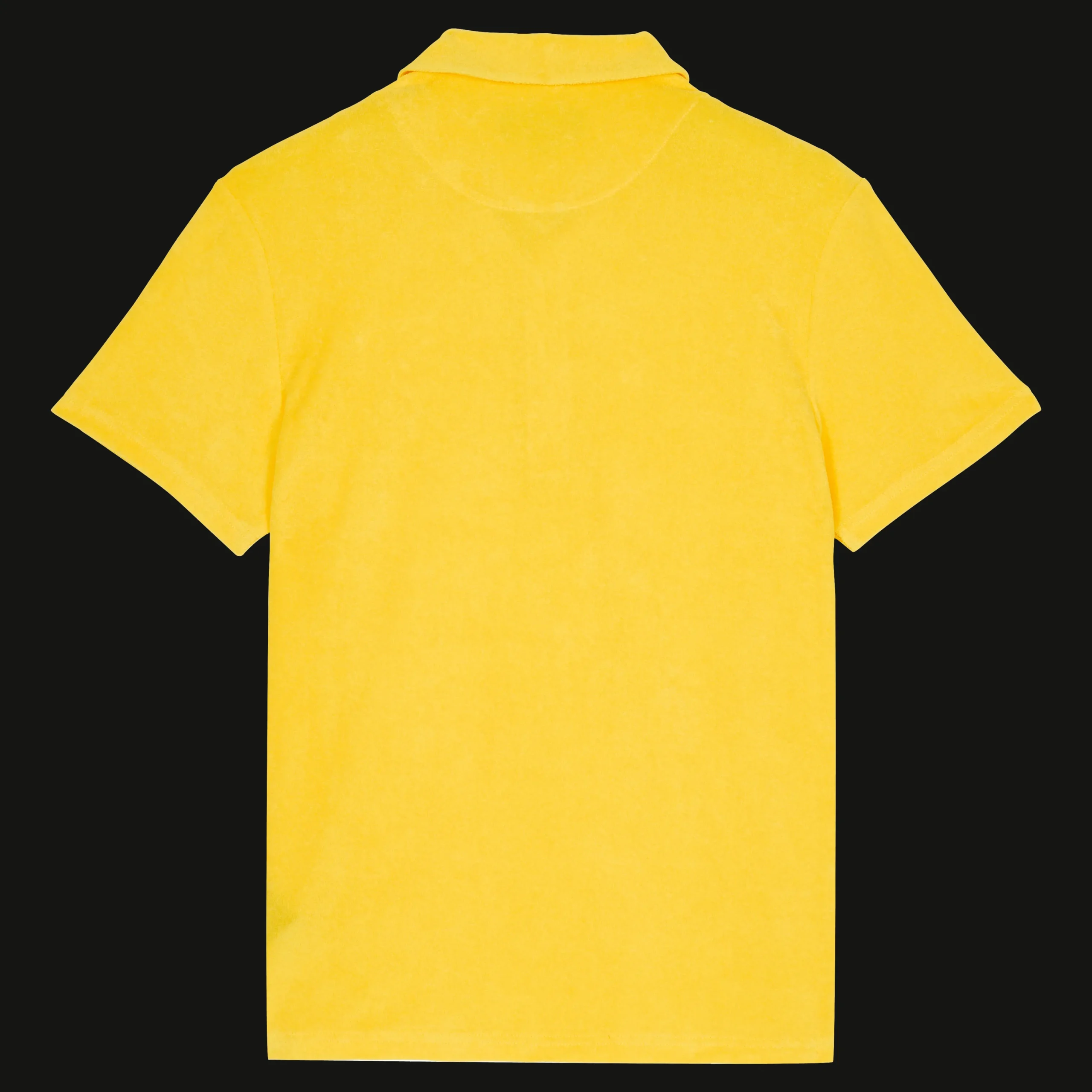 Best Vilebrequin Men Terry Polo Solid Sun/Yellow