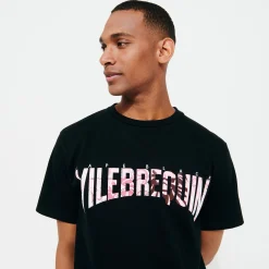 Online Vilebrequin Men T-Shirt Bandana Logo Printed - X Bape® Black Black/Black