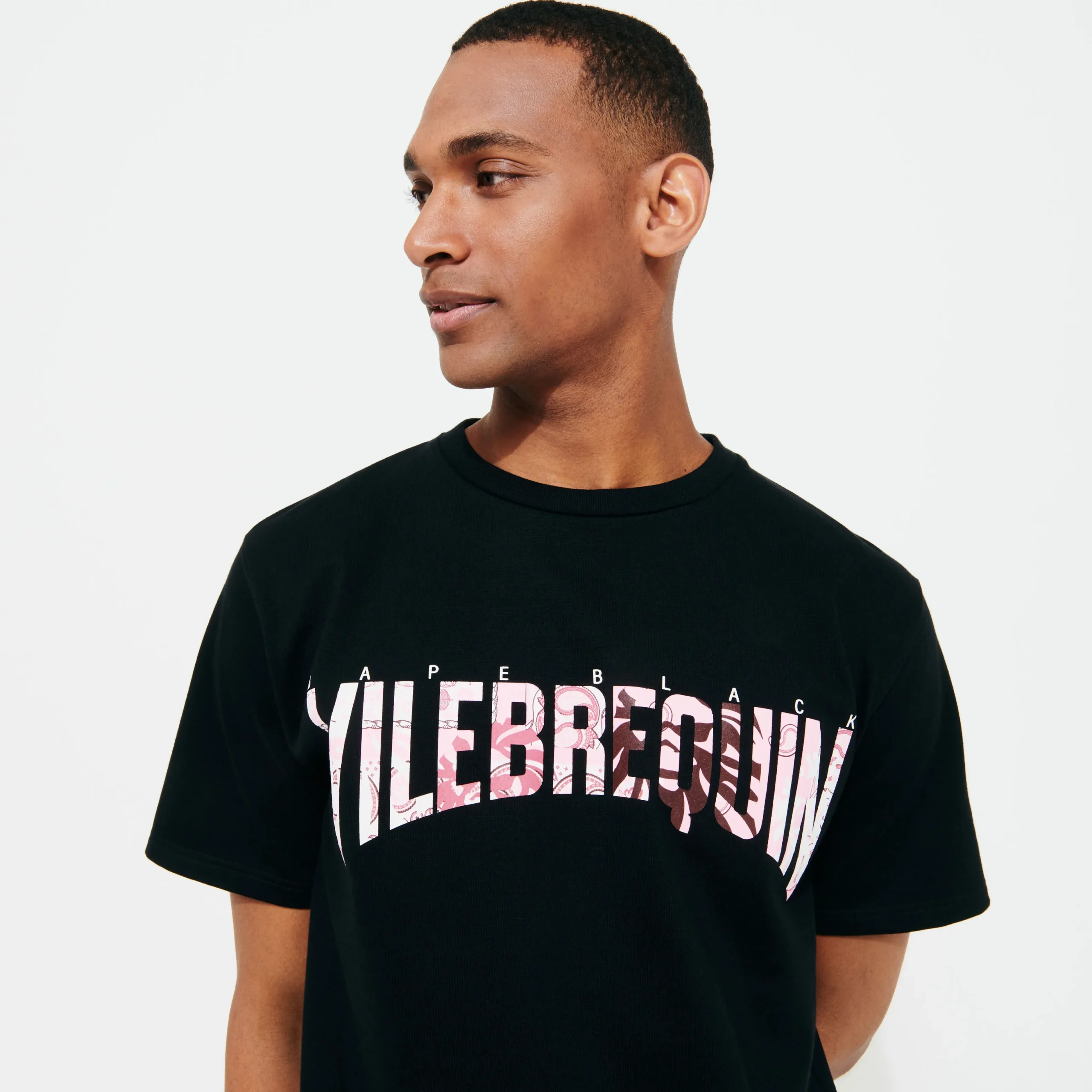 Online Vilebrequin Men T-Shirt Bandana Logo Printed - X Bape® Black Black/Black