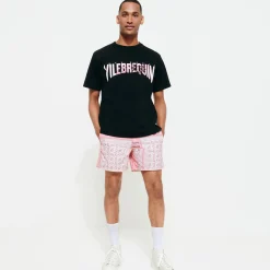 Online Vilebrequin Men T-Shirt Bandana Logo Printed - X Bape® Black Black/Black