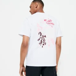 Hot Vilebrequin Men T-Shirt Turtles Printed - X Bape® Black White/White