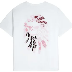 Hot Vilebrequin Men T-Shirt Turtles Printed - X Bape® Black White/White