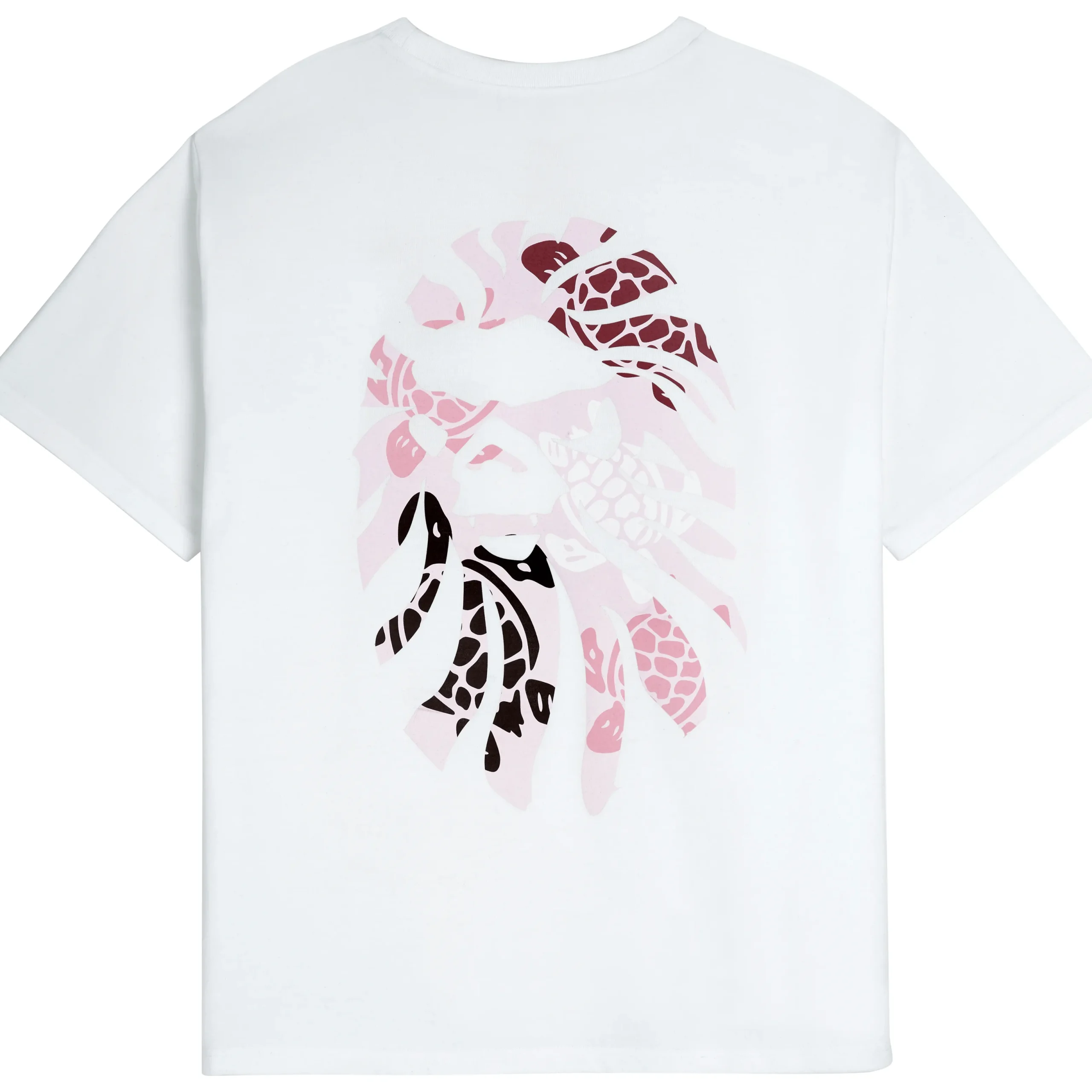 Hot Vilebrequin Men T-Shirt Turtles Printed - X Bape® Black White/White