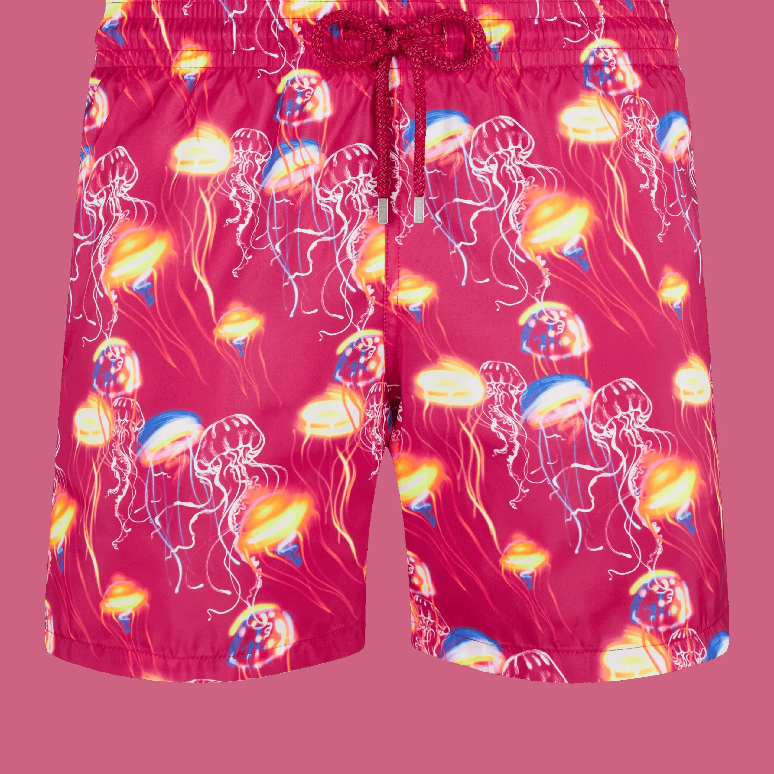 Online Vilebrequin Men Ultra-Light And Packable Swim Trunks Neo Medusa Burgundy/Red