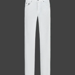 Best Vilebrequin Micro Ronde Des Tortues Light Gabardin 5 Pockets Pants White/White