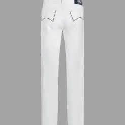 Best Vilebrequin Micro Ronde Des Tortues Light Gabardin 5 Pockets Pants White/White