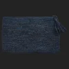 Flash Sale Vilebrequin Raffia Unisex Beach Pouch Navy/Blue