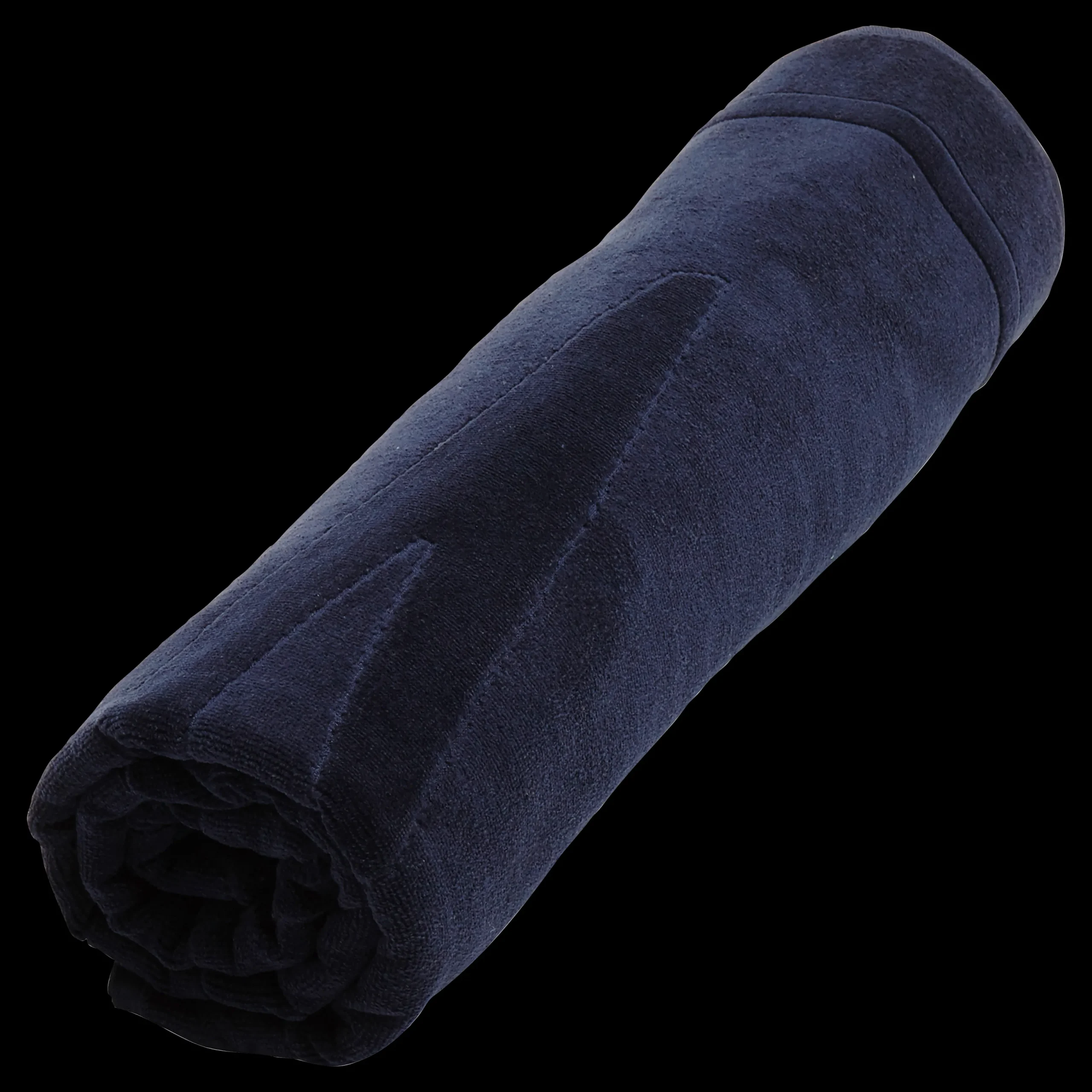 Fashion Vilebrequin Solid Organic Cotton Beach Towel Navy/Blue