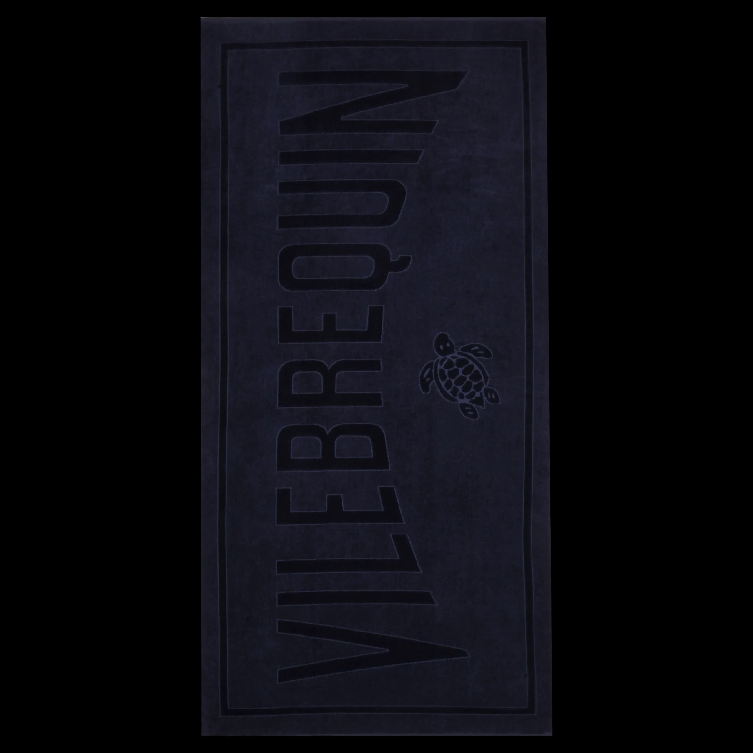 Fashion Vilebrequin Solid Organic Cotton Beach Towel Navy/Blue