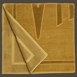 Cheap Vilebrequin Solid Organic Cotton Beach Towel Bark/Beige