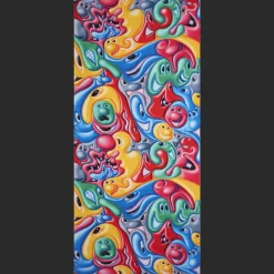 Best Vilebrequin Unisex Beach Towel Faces In Places - X Kenny Scharf Multicolor/Multi