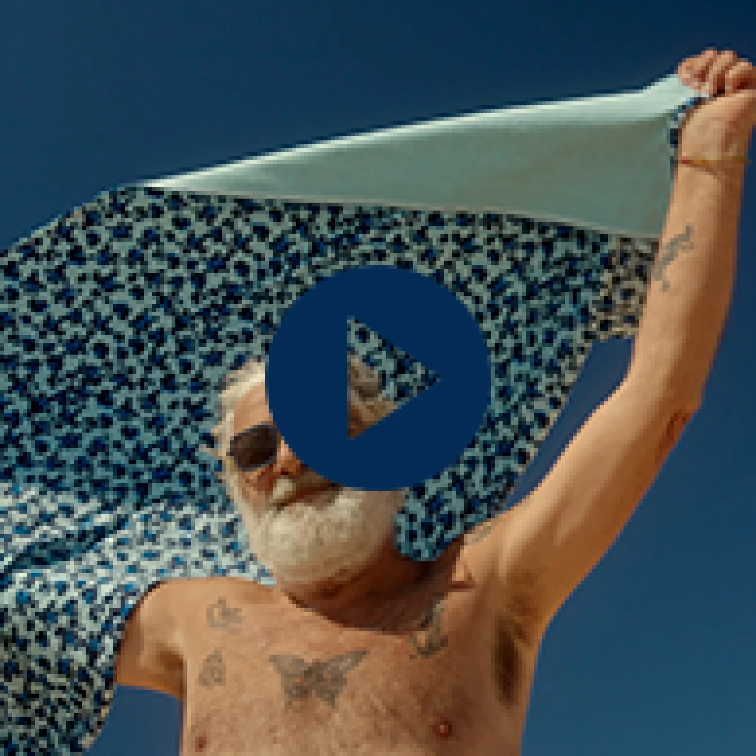 Outlet Vilebrequin Unisex Beach Towel Turtles Leopard Thalassa/Blue
