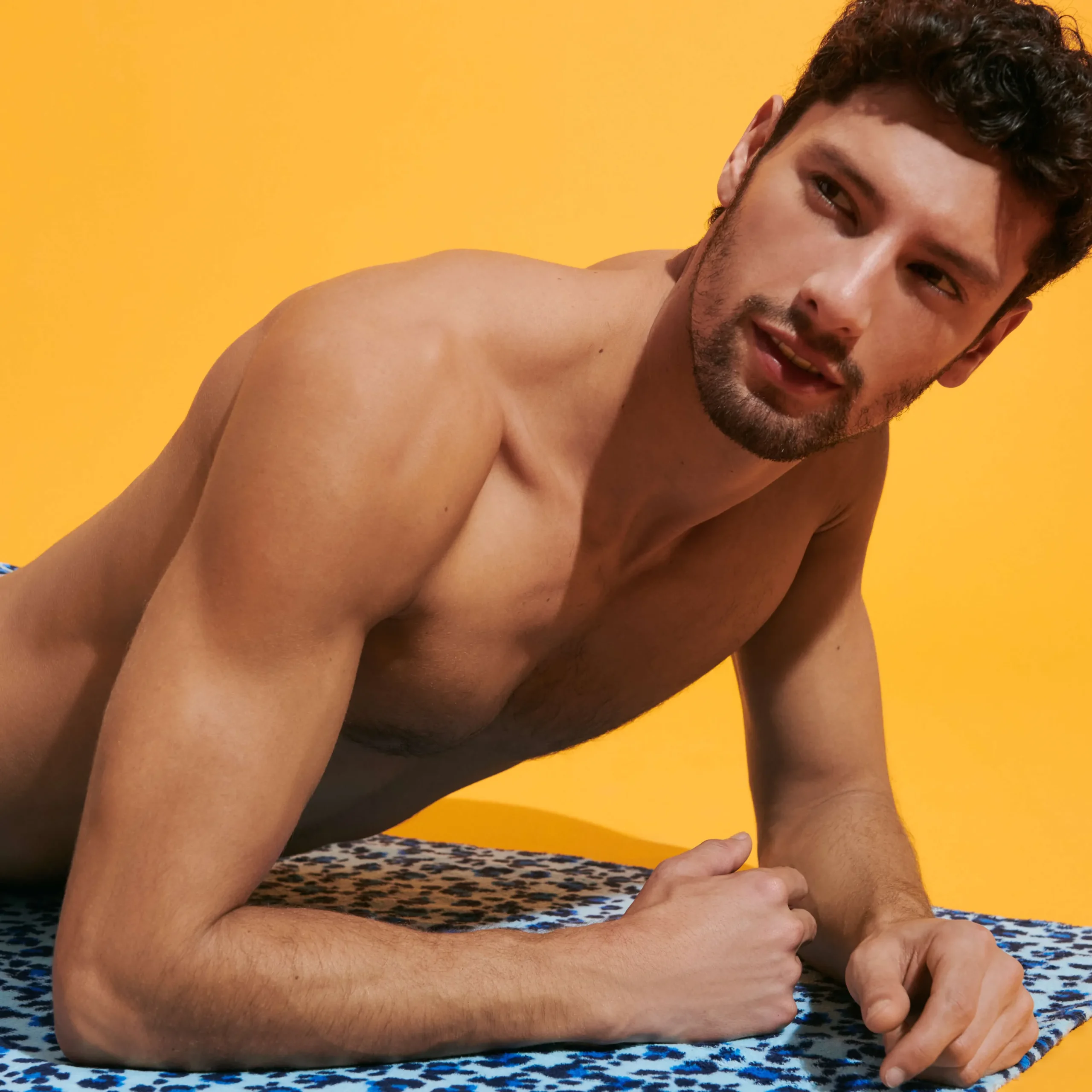 Outlet Vilebrequin Unisex Beach Towel Turtles Leopard Thalassa/Blue