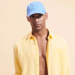 New Vilebrequin Unisex Cap Solid Earthenware/Blue
