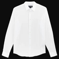 Outlet Vilebrequin Unisex Cotton Shirt Solid White/White
