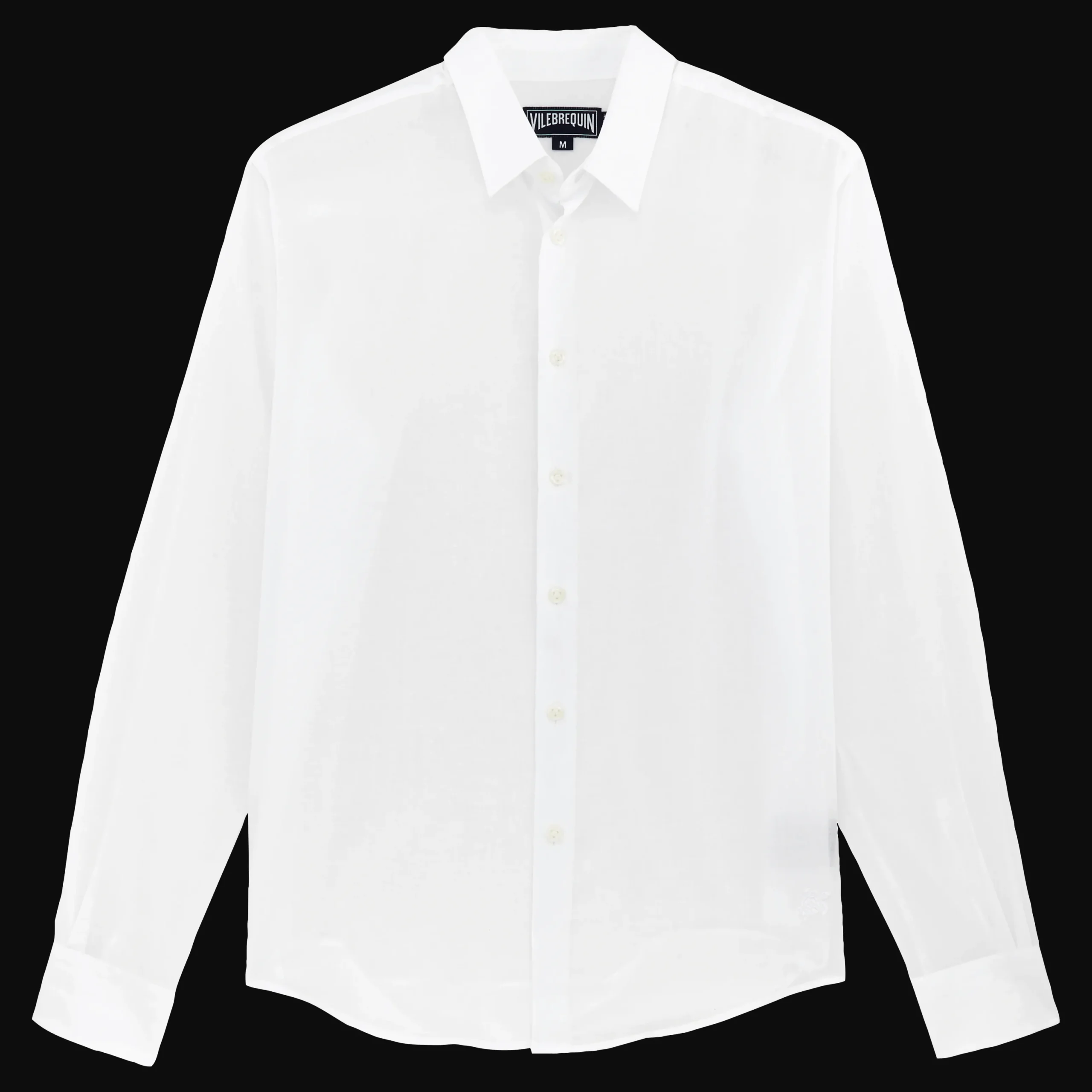 Outlet Vilebrequin Unisex Cotton Shirt Solid White/White
