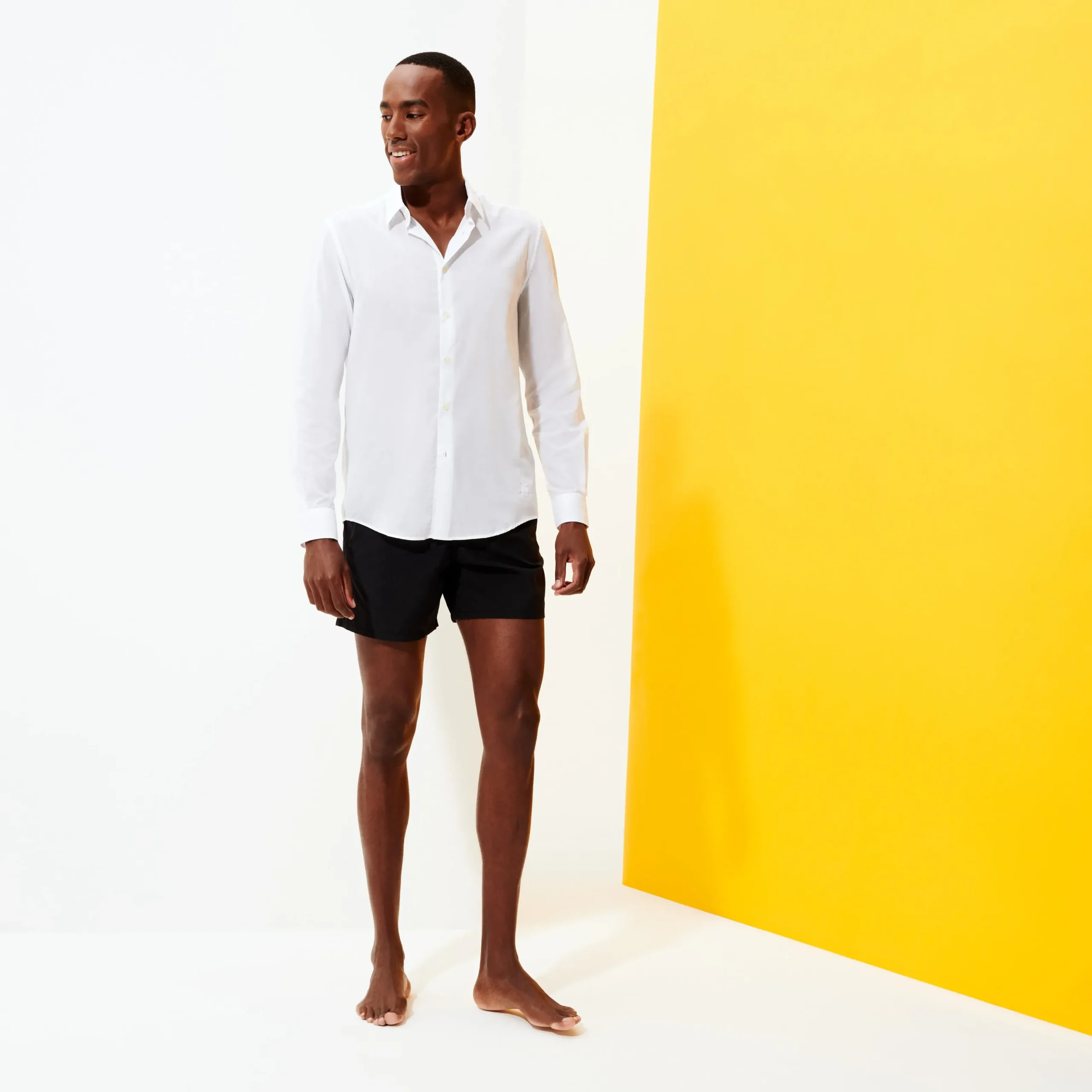 Outlet Vilebrequin Unisex Cotton Shirt Solid White/White