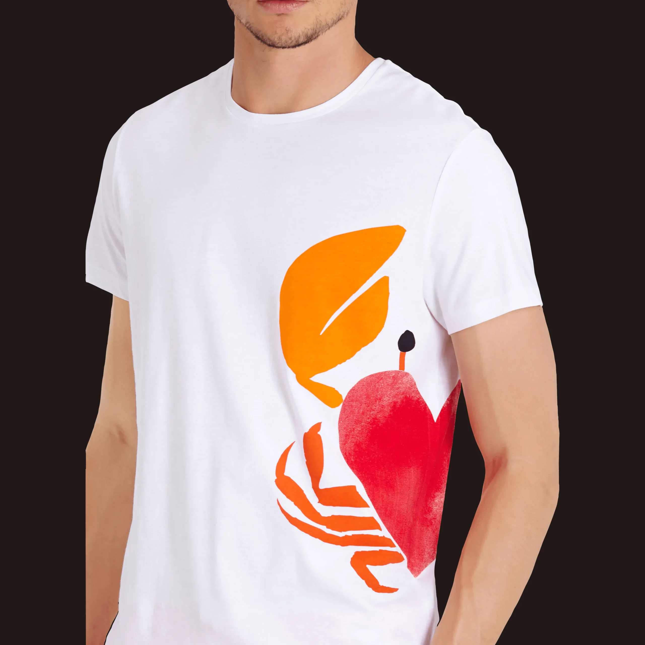 Cheap Vilebrequin Unisex Cotton T-Shirt St Valentin 2020 White/White