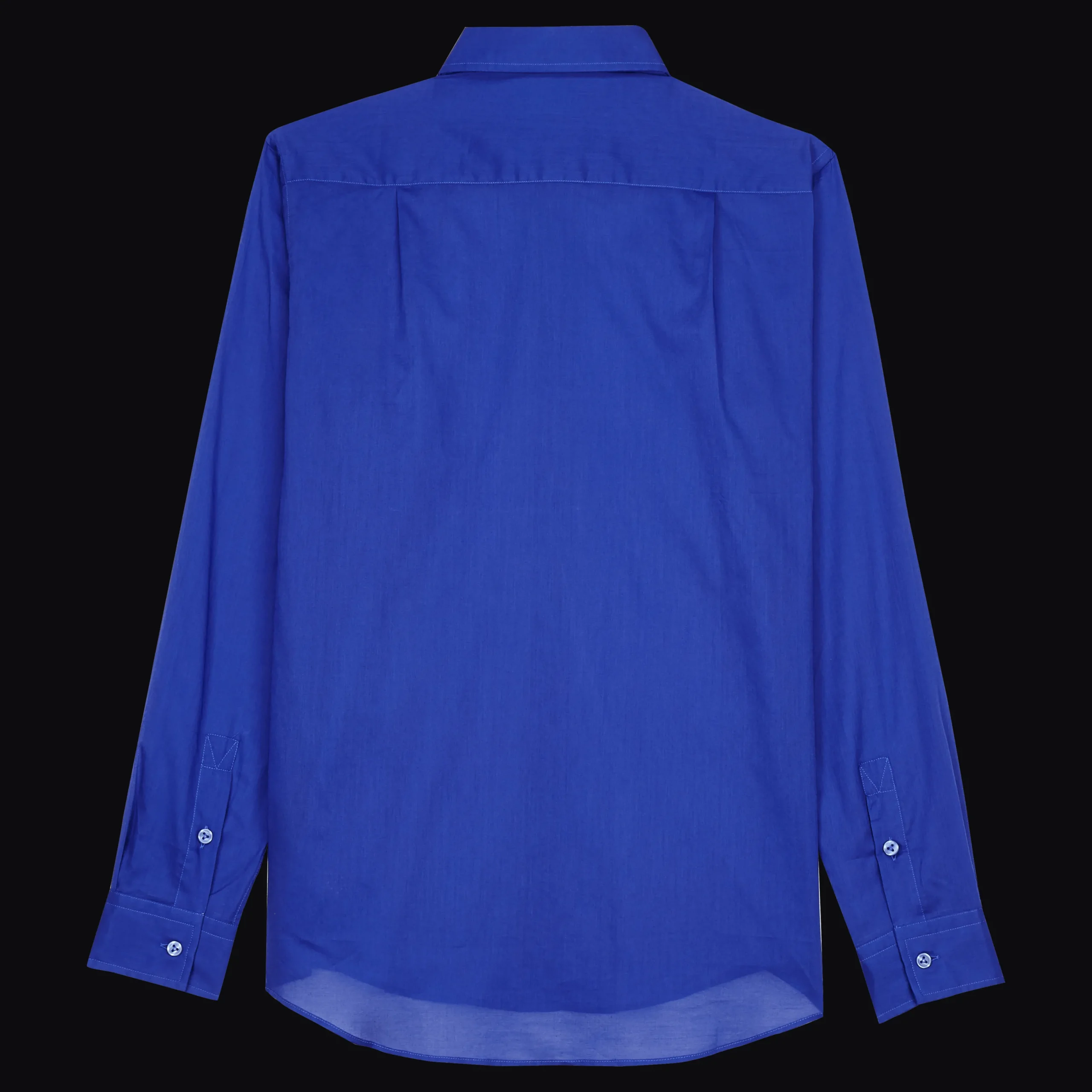 Best Vilebrequin Unisex Cotton Voile Light Shirt Solid Purple Blue/Blue