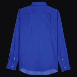 Sale Vilebrequin Unisex Cotton Voile Lightweight Shirt Solid Purple Blue/Blue