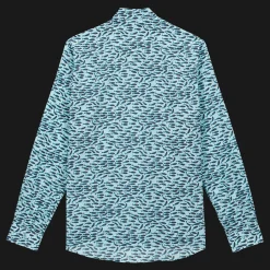 Best Sale Vilebrequin Unisex Cotton Voile Lightweight Shirt Gulf Stream Thalassa/Blue