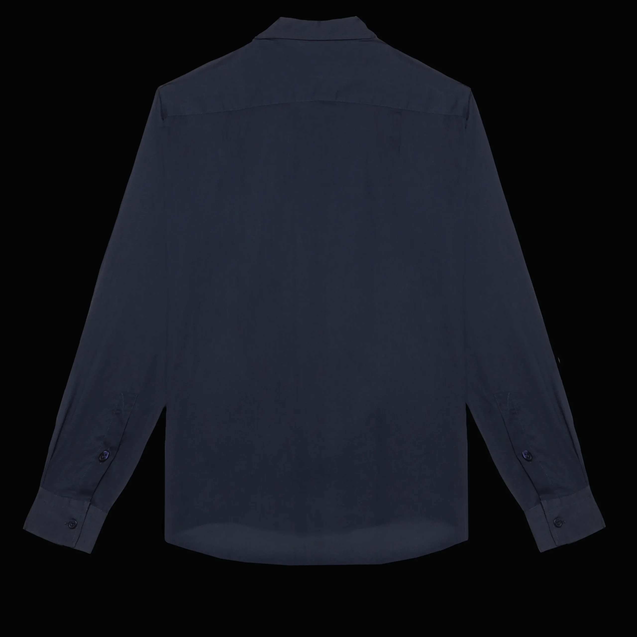 Best Sale Vilebrequin Unisex Cotton Voile Lightweight Shirt Solid Navy/Blue