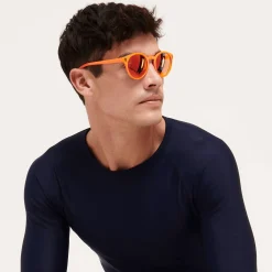 Store Vilebrequin Unisex Floaty Sunglasses Solid Neon Orange/Orange
