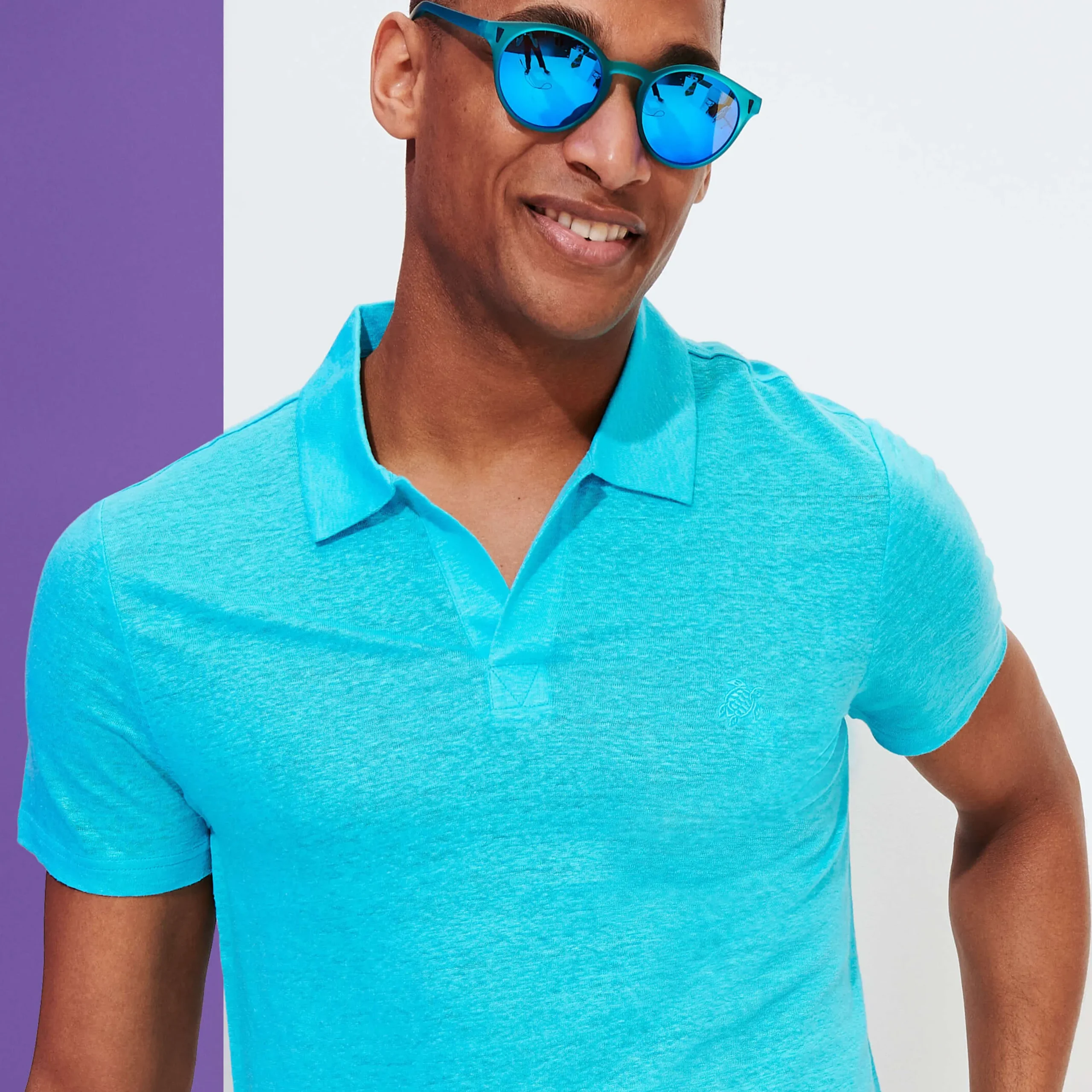 Discount Vilebrequin Unisex Floaty Sunglasses Solid Light Azure/Blue