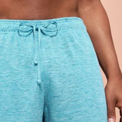 Outlet Vilebrequin Unisex Linen Bermuda Shorts Solid Heather Azure/Blue