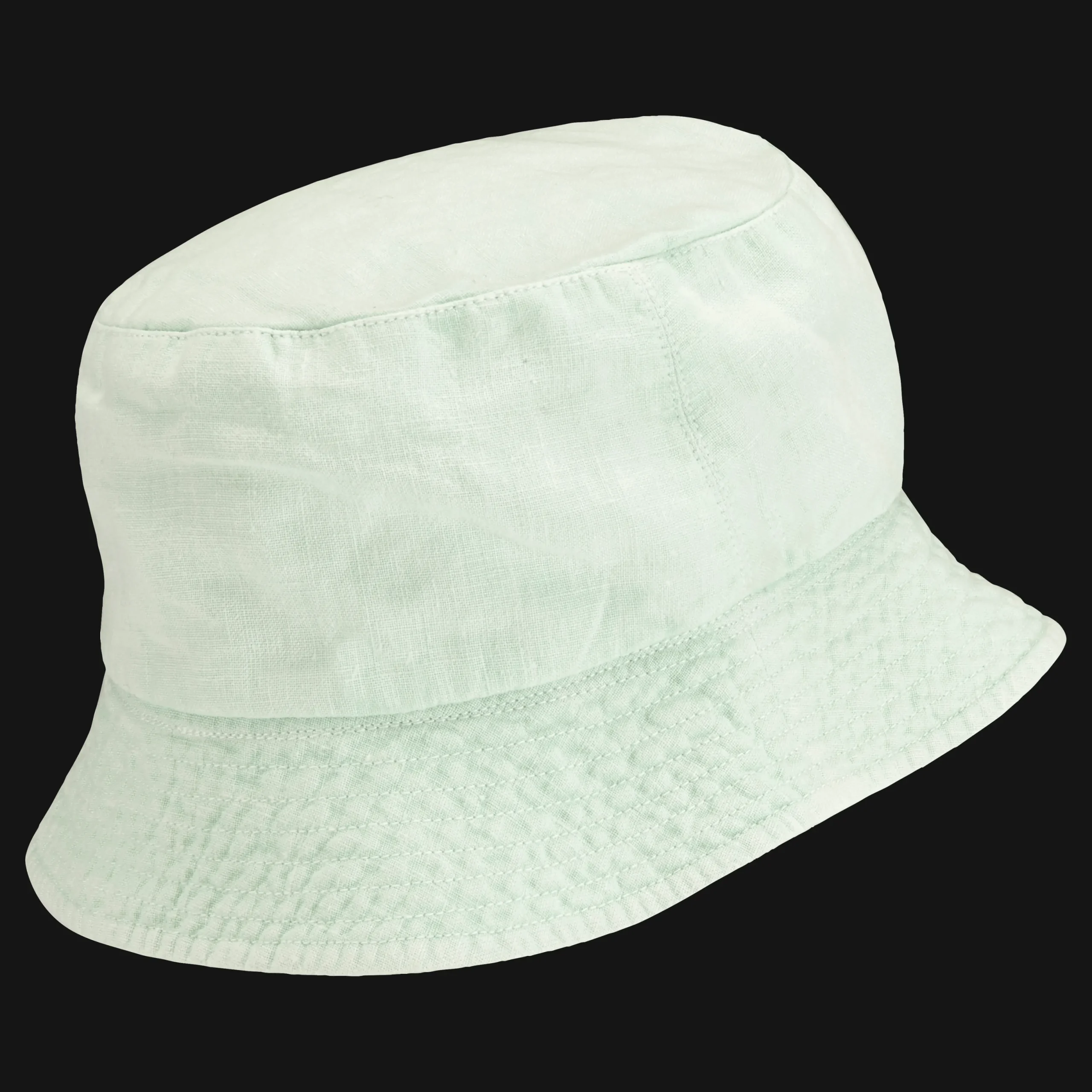 Cheap Vilebrequin Unisex Linen Bucket Hat Solid Water Green/Green