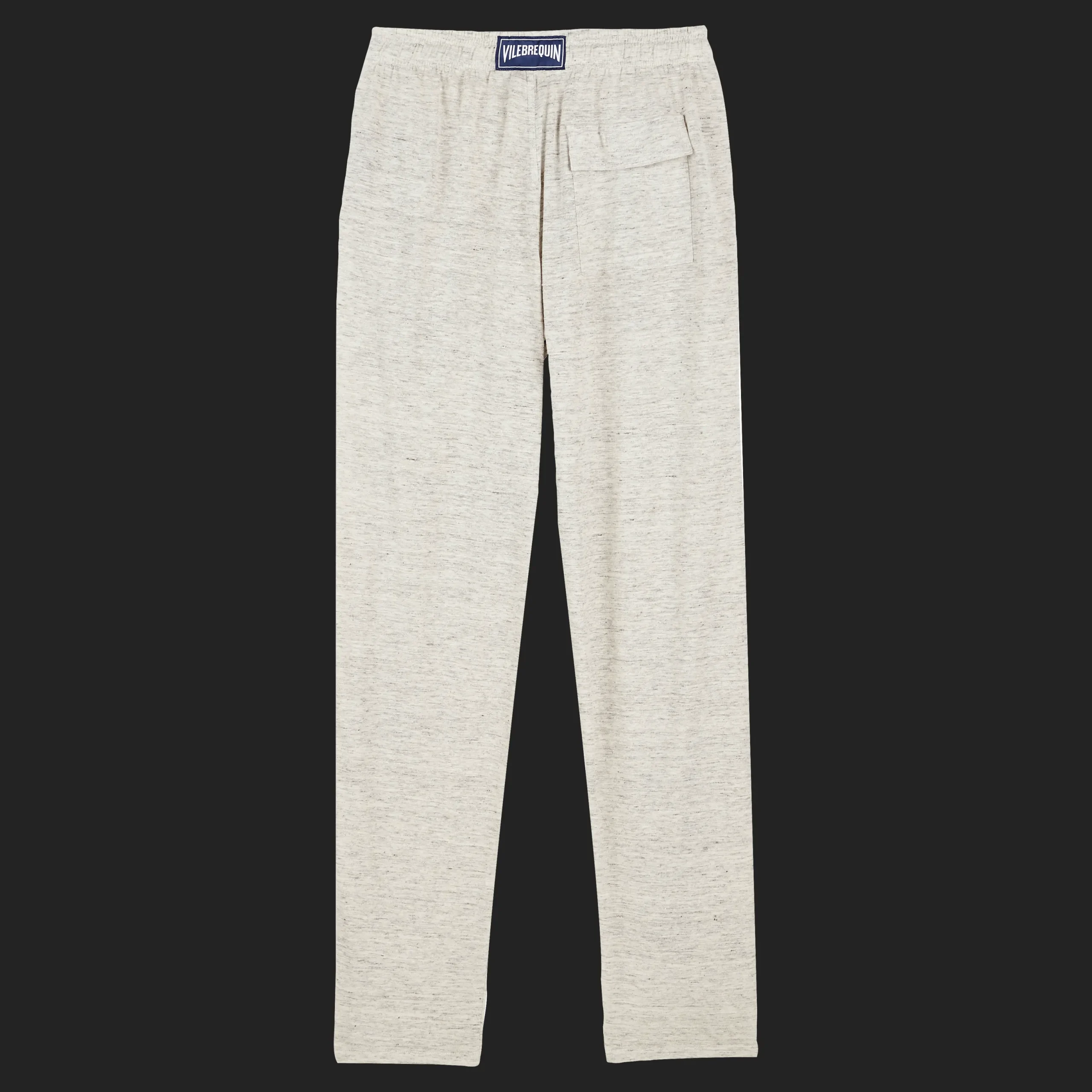 New Vilebrequin Unisex Linen Pants Solid Lihght Gray Heather/Grey