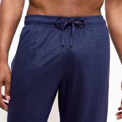 Sale Vilebrequin Unisex Linen Pants Solid Navy/Blue