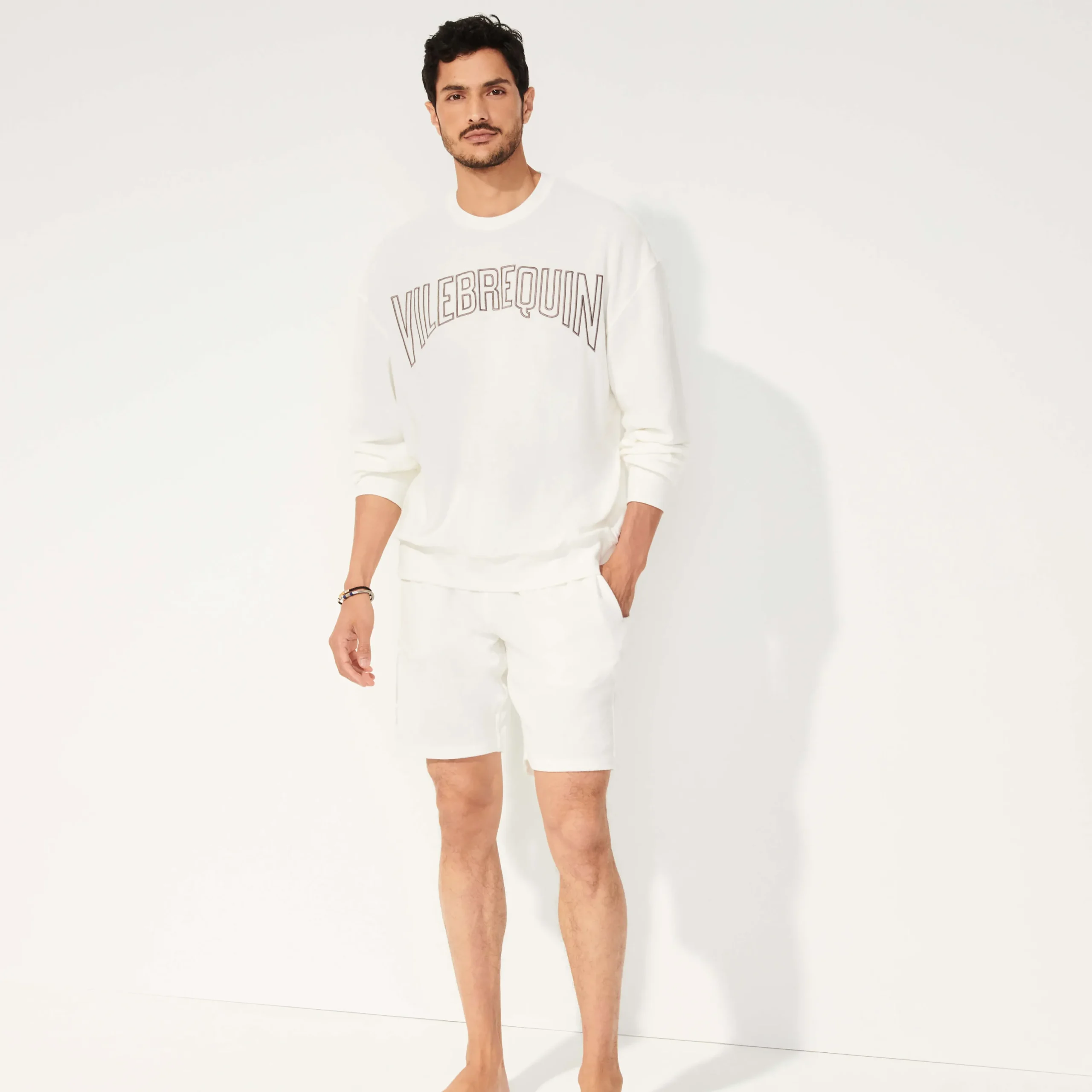Hot Vilebrequin Unisex Terry Bermuda Solid Chalk/Beige
