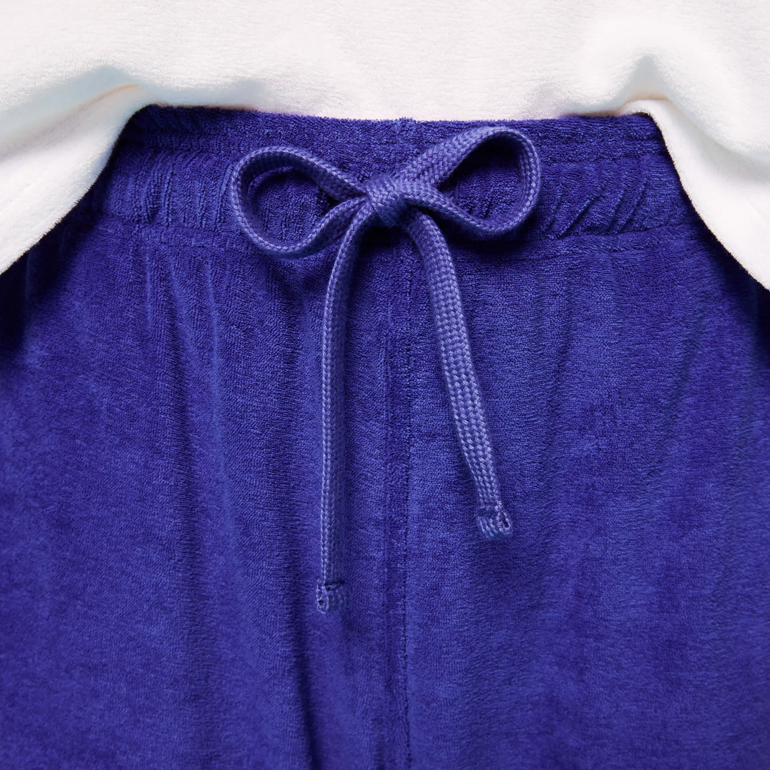 Clearance Vilebrequin Unisex Terry Bermuda Solid Purple Blue/Blue