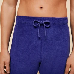 Clearance Vilebrequin Unisex Terry Bermuda Solid Purple Blue/Blue